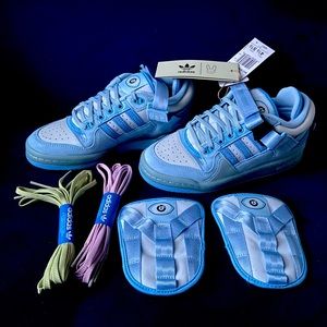 NWT Bad Bunny 😈🐰 x Adidas 4.5Y / 5.5W Blue tint sneakers